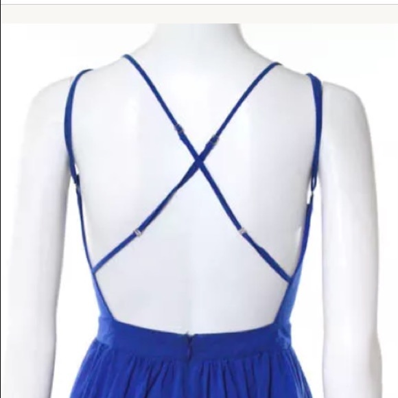 DOLCE VITA BLUE STRAPPY OPEN BACK DRESS SIZE XS - Picture 4 of 8